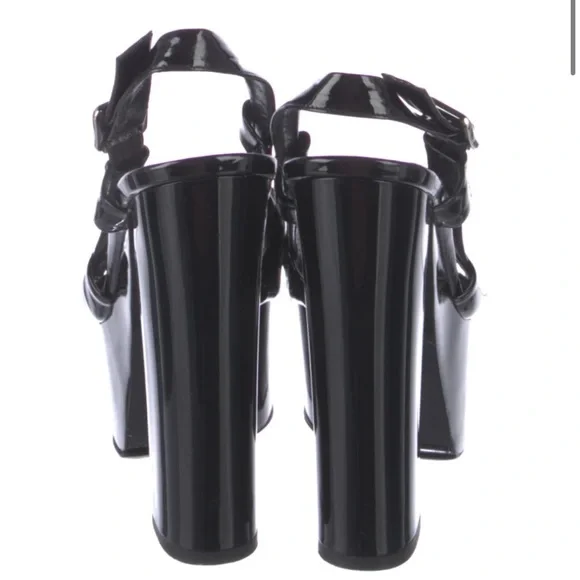 Michael Kors Patent Leather T-Strap Sandals - Picture 4 of 6